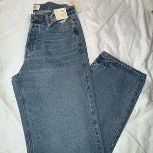 Mid Rise 90’s Baggy Size 10 Tall Women’s Blue Denim Jeans 35” Inseam